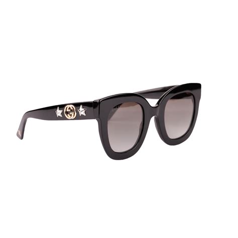 round-frame acetate sunglasses with star gucci replica